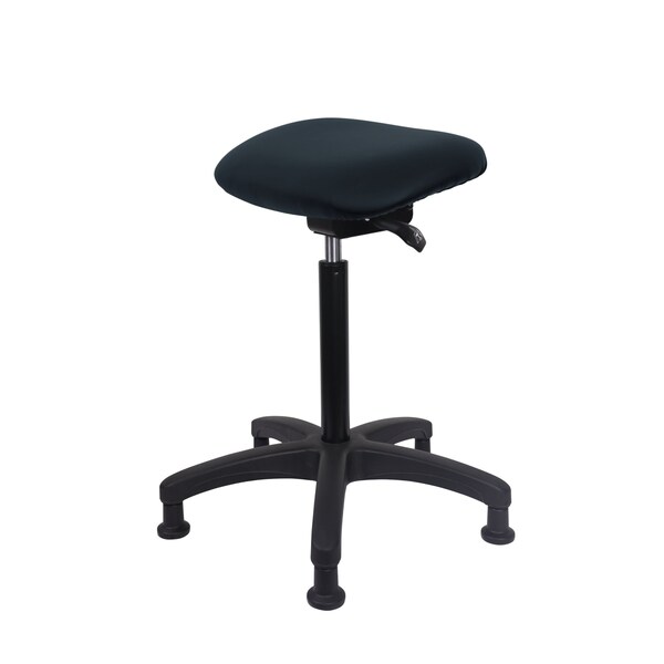 Blue Ridge Ergonomics Vinyl Sit-Stand - Standing Height with Stationary Glides in Storm Supernova Vinyl VSTSS-RG-NF-RG-8822 - main