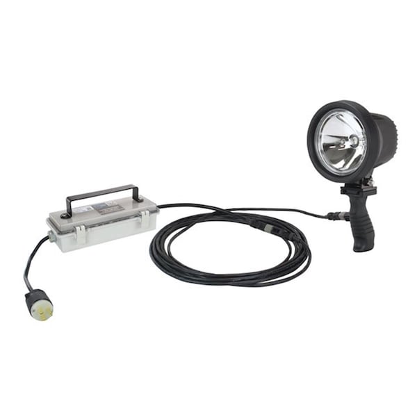 Newalthlete 120 - 277V AC 6 Million Candlepower Handheld Spotlight with 25 ft. Cord - 100 watt - Flood NE3035855 - main