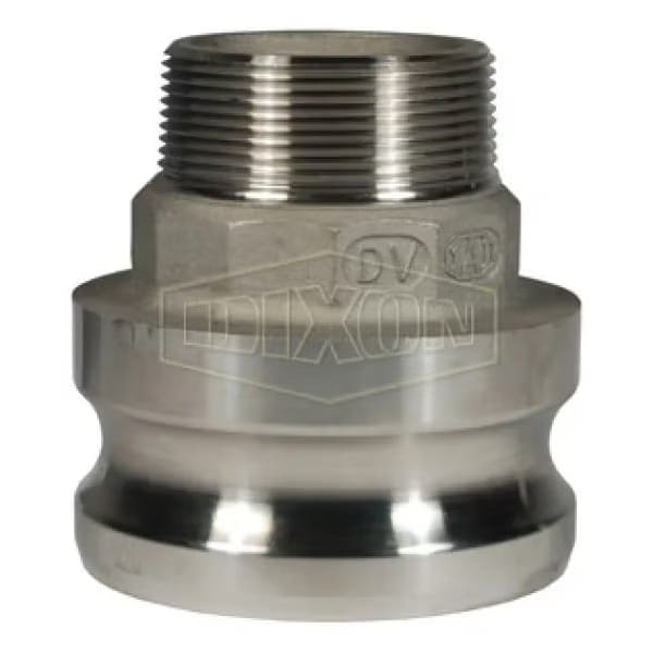 Dixon Type F Cam and Groove Reducing Adapter, 1-1/2 x 3 in, Male Adapter x MNPT, 316 SS, Domestic 3015-F-SS - main