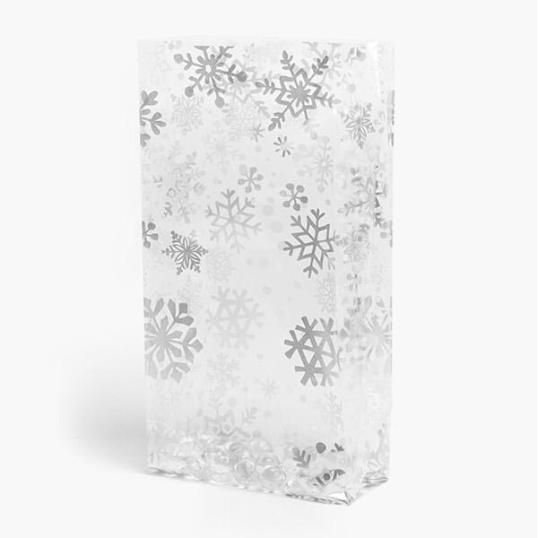 Nashville Wraps Winter Snowflake Cello Bags, 5x3x11.75 in, 100PK C4BWSF - main