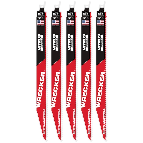 Milwaukee Tool 12 in x 6 TPI Reciprocating Saw Blade, 1 PK 48-00-5573 - main