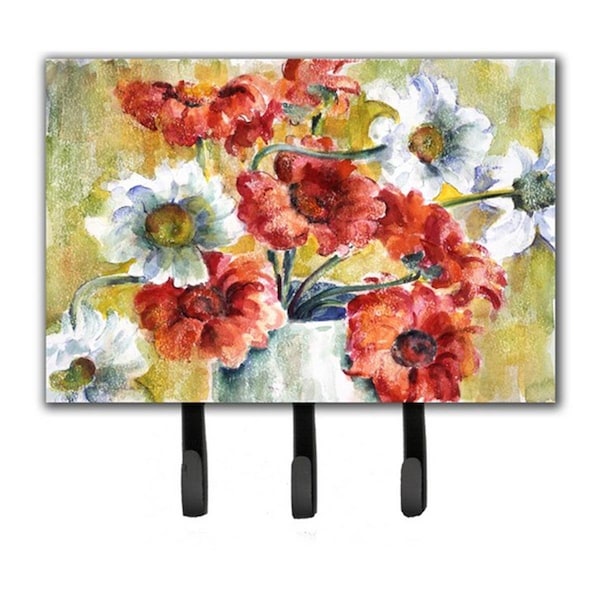 Carolines Treasures Flowers by Fiona Goldbacher Leash or Key Holder GFGO0028TH68 - main