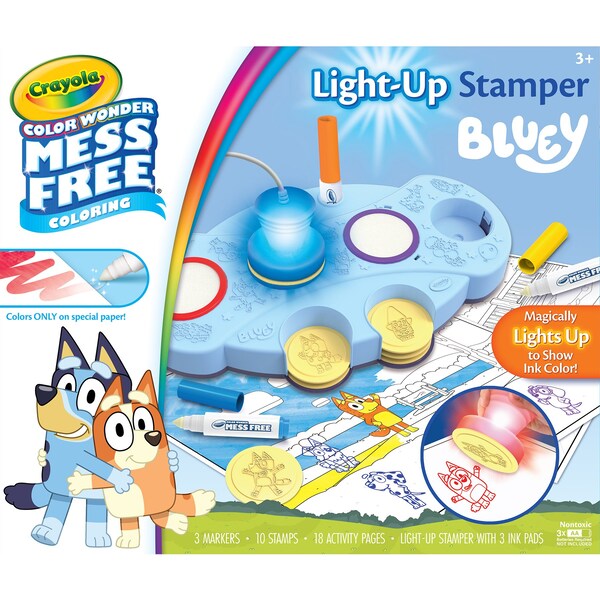 Crayola Magic Light-Up Stamper, Bluey 75-0273 - main