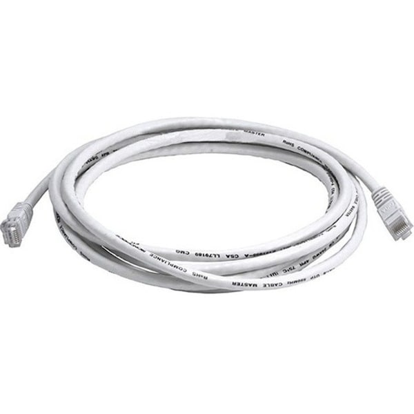 Monoprice Patch Cord, Cat 6, Booted, White, 10 ft. 3442 - main