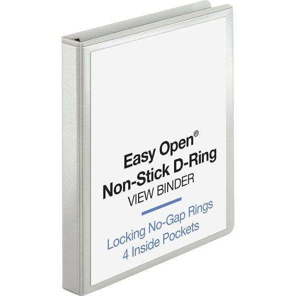 Business Source Ring Binder, White, Clear Sleeve BSN26955 - main