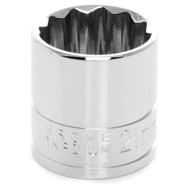 Performance Tool 3/8 In Dr. 12 Pt Socket 21Mm Socket 12Pt 21M, W38821 W38821 - main