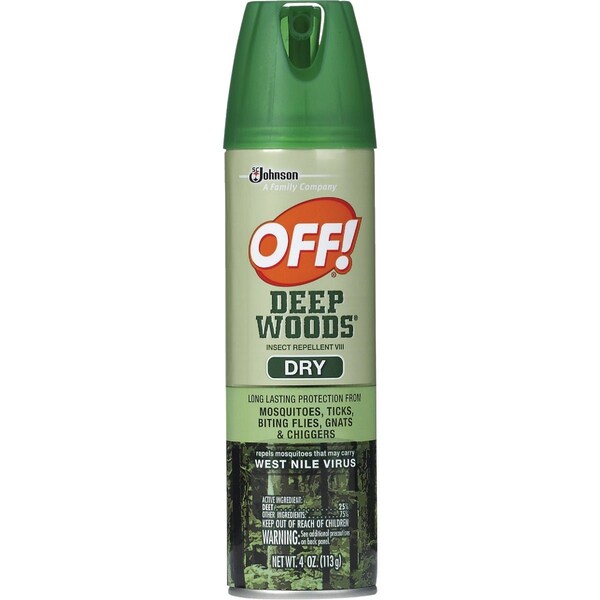 Off Deep Woods 4 Oz. Dry Insect Repellent Aerosol Spray 71764 - main