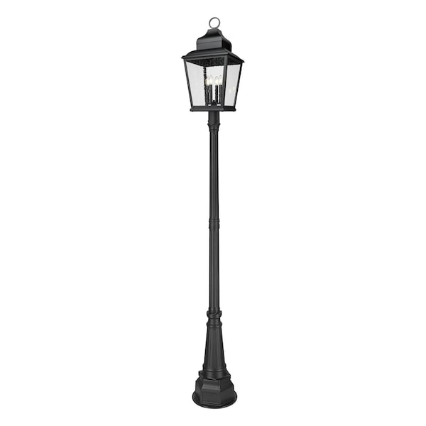 Z-Lite Raphael Sand Black 4 Light Outdoor Post Mounted Fixture 5029PHXLR-564P-BK - main