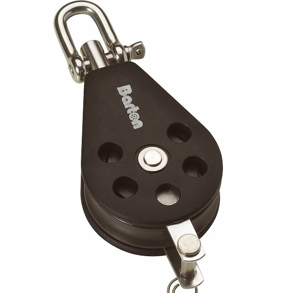 Barton Marine Barton Size 1 30mm Plain Bearing Pulley Block Single Swivel & Becket N01131 - main