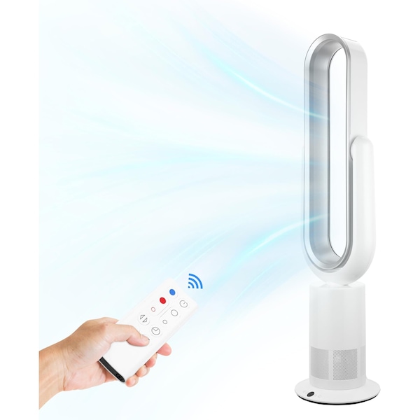 Simple Deluxe 43 Inch Bladeless Tower Fan with Remove, Cooling Fan for Indoor Use, Oscillating Fan for Home Bedro HIFANXBLALES43WS01 - main