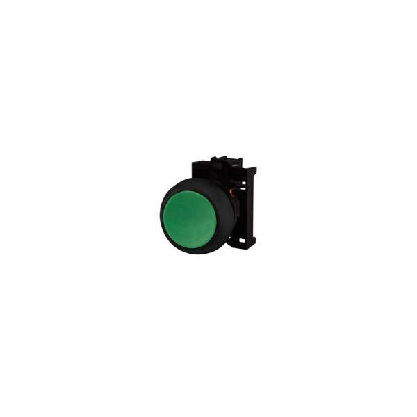Eaton 22 mm Pushbutton (Green, Flush, 2NO) M22S-D-G-K20 - main