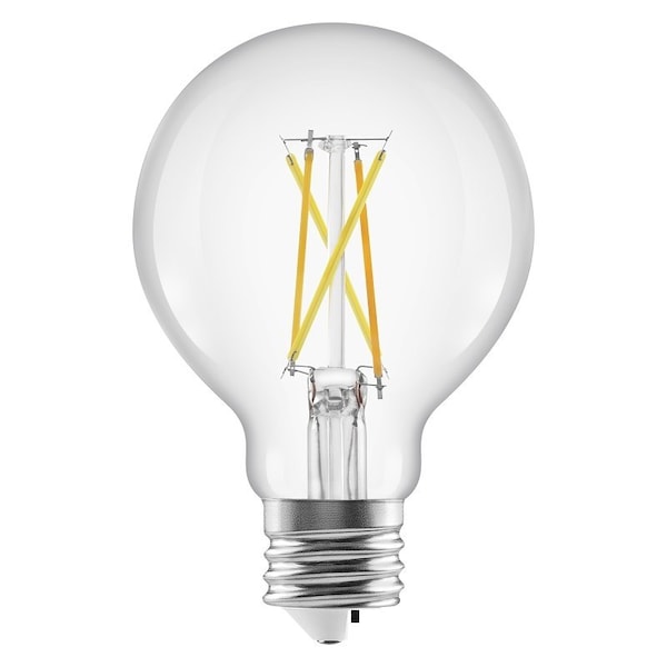 Sylvania LED G25 Globe Light Bulb with 5CCT Selectable Color Temperature - 60W Equivalent, Clear, Medium Base 42592 - main