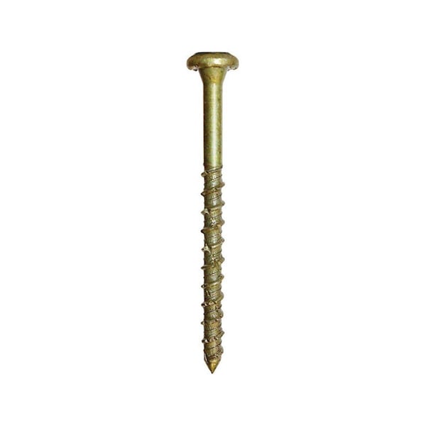 Grk Fasteners Star Self Tapping 0.29 in. Dia. x 5 in. Yellow Zinc Concrete Screws 5914726 - main