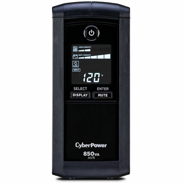 Cyberpower UPS System, Line Interactive, Out: 120 V AC In: 120 V AC CP850AVRLCD - main