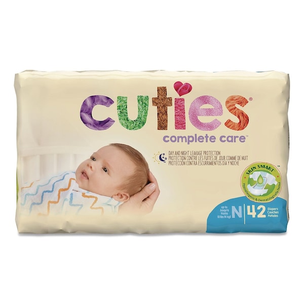 Cuties Complete Care Diapers, Size 0, Newborn to 10 lbs, 160PK CR0001 - main