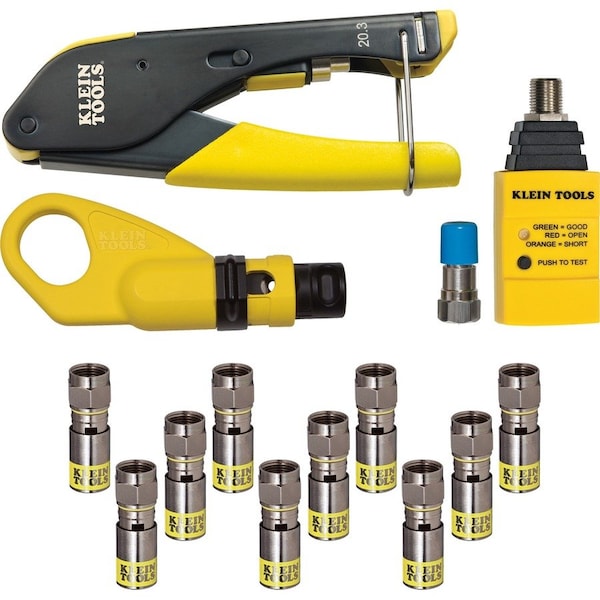 Klein Tools Coax Cable Installation & Test Kit VDV002-818 - main