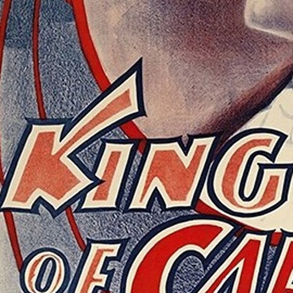Homeroots 30" X 24" Houdini King Of Cards Vintage Magic Poster Wall Art 393339 - main