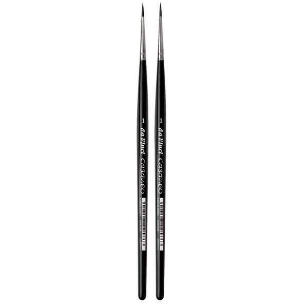 Da Vinci CASANEO Brush, Extra Soft Synthetic, Watercolor & Acrylic, Round, Series 5598, Size 1, 2PK VA-5598_1 - main