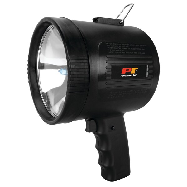 Performance Tool 1M CP Spotlight, Black Halogen, Lockable Trigger, Car Charger W2409 - main