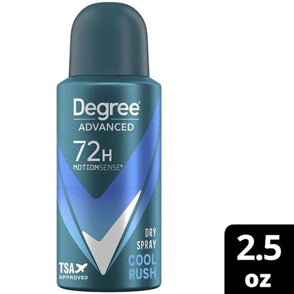 Degree Men Advanced Cool Rush Antiperspirant Deodorant Dry Spray, 2.5 Ounce Aerosol, 12PK 69642378 - main