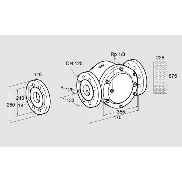 Honeywell Kromschroder FLTR, GAS, GFK 125F10 3 KS81945010 - main