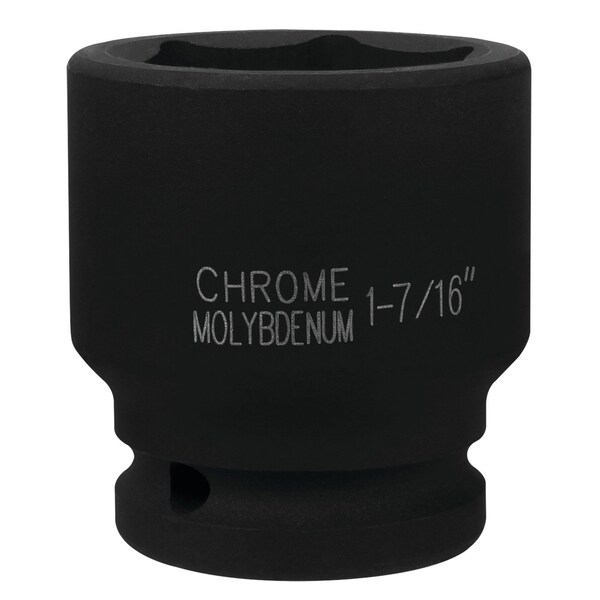Performance Tool 3/4 in. Dr. Impact Socket, 6pt, Chrome Moly, Black Oxide M740-46 - main