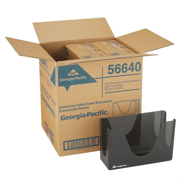 Georgia-Pacific Dispenserosable Towel Combifold Cf/Mf, Smoke High Impact Plastic, Smoke 56640 - main