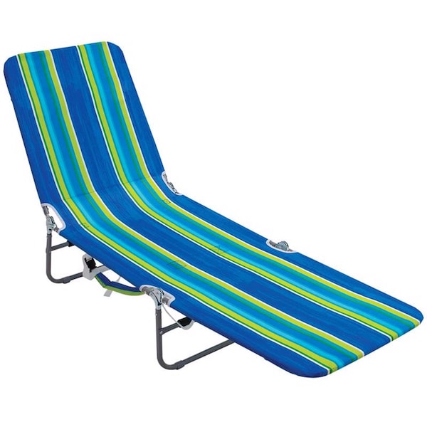 Rio Brands Rio Brands Silver Steel Frame Foldable Chaise Lounge Multicolored BPL-2520ABPK4 - main