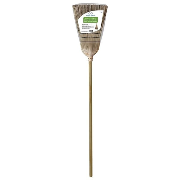 Simple Spaces Warehouse Broom, 12 in Sweep Face, 18 in L Trim, Fiber Bristle, 5514 in L, Hardwood Handle 502 - main