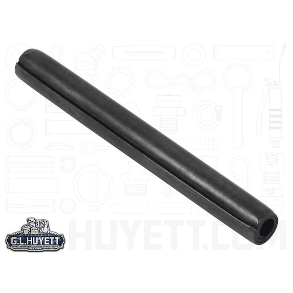 Huyett Coiled Spring Pin, Standard Duty, High Carbon Steel, 8 mm Dia x 75 mm Length SPCM-080-075 - main