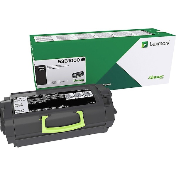 Lexmark Unison Toner, 11,000 Page-Yield, Black 53B1000 - main