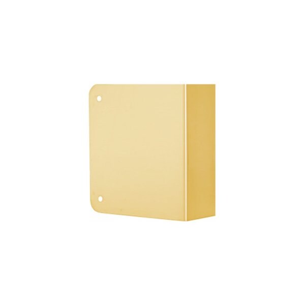 Don-Jo Mfg Blank Door Wrap 1-3/4in Door, 4-1/4in W x 4-1/2in H, 605/US3 Polished Brass 80-PB-CW - main