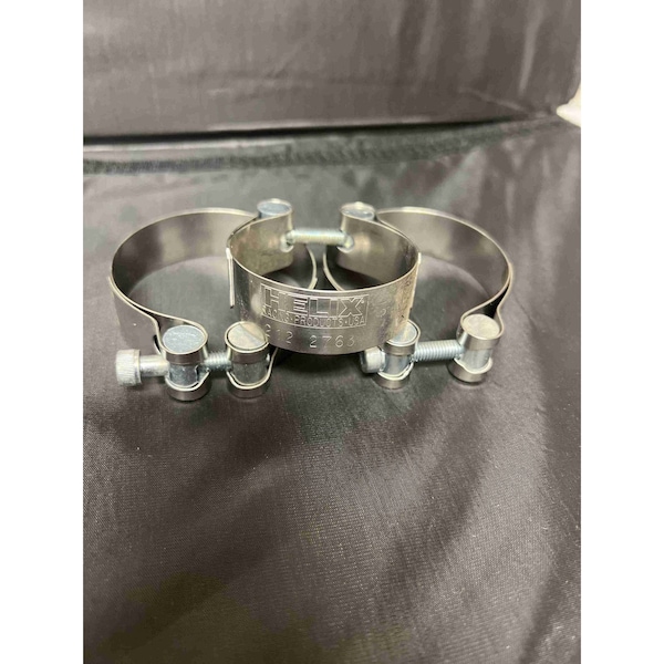 Helix Racing Products 1.94 To 2.12 Inch Diameter; Band Clamp; Stainless Steel; Single; With Hex Key Socket Bolt 212-2763 - main