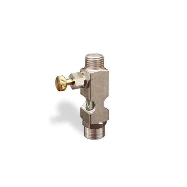 Oil-Rite Straight Sight Feed Valves w/1/4in. Inlet, Vented - Handwheel, 1/4in. Male NPT, 1/4in. Female NPT B1628-443B1HW - main