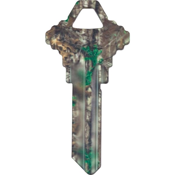 Kaba Ilco Schlage Realtree Green Camo Design Decorative Key, SC1 / KCSC1-RT XTRA GREEN CAMO AK00030600 - main