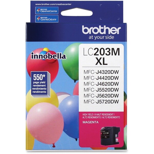 Brother High Yield Magenta Ink Cartridge LC203M - main