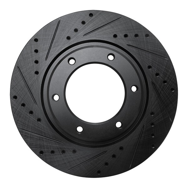 Dynamic Friction Co DFC Brake Rotor - Drilled and Slotted - Black 633-76116L - main