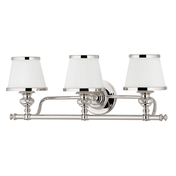 Hudson Valley Lighting Milton 3 Light Bath And Vanity 24.75 In. Polished Nickel 2003-PN - main