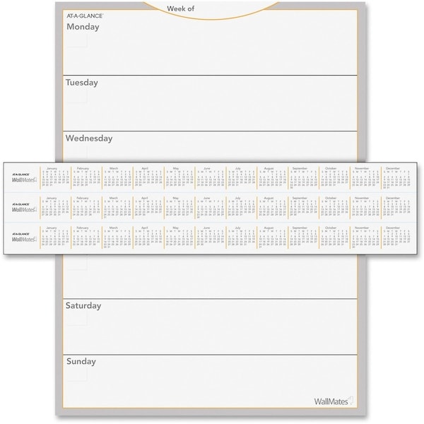 At-A-Glance Dry Erase Weekly Calendar, 18"X24", White, 18", 24", White AW503028 - main