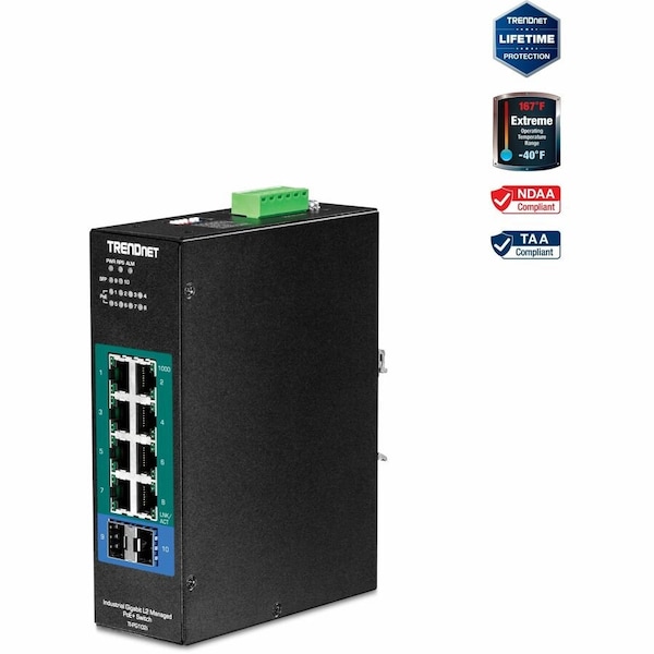 Trendnet 10-PORT INDUSTRIAL GIGABIT L2 TI-PG102I - main
