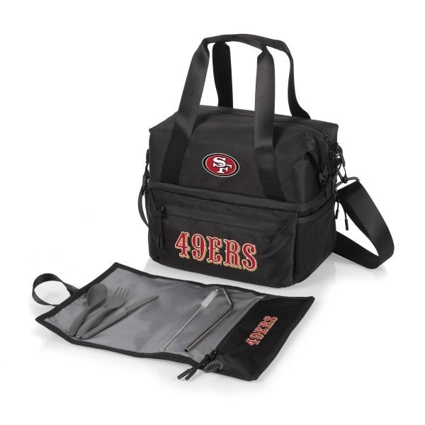 Picnic Time Family Of Brands NFL San Francisco 49ers - Tarana Recycled Lunch Bag Cooler with Utensils 515-01-179-274-2 - main