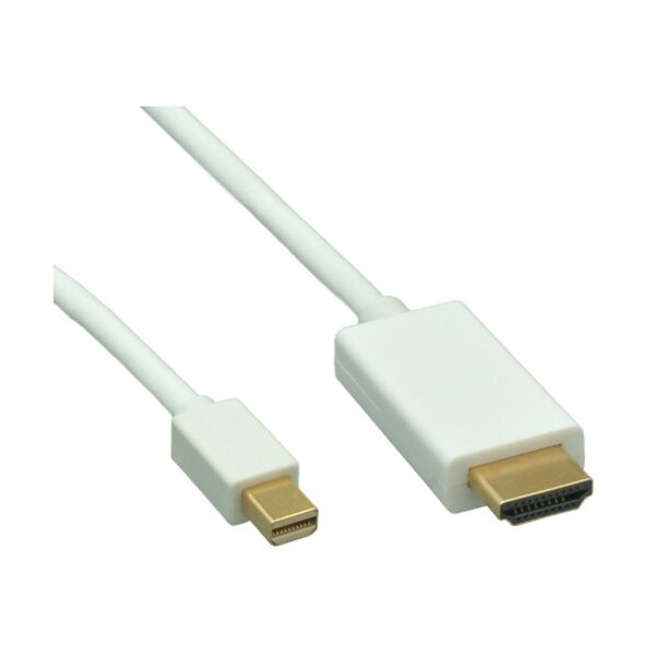 Cable Wholesale Mini DisplayPort to HDMI Cable, Mini DisplayPort Male to HDMI Male, 3 foot 10H1-62303 - main