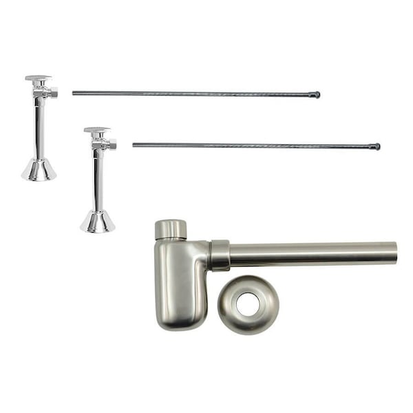 Mountain Plumbing Lavatory Kit - Brass Oval Handle 1/4 Turn Valve (MT316) in Polished Chrome MT3320X-NL/CPB - main