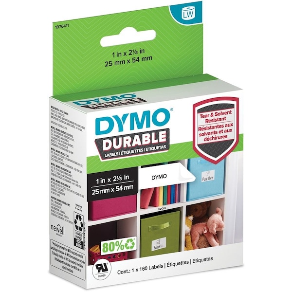 Dymo LW Durable Multi-Purpose Labels, 1" x 2.12", 160/Roll 1976411 - main