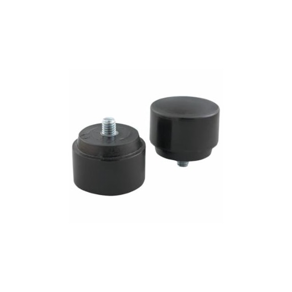 Nupla NUPLAFLEX Soft Face Hammer Striking Tips, 2 in, Black, Hard, 2PK 545-15-208 - main