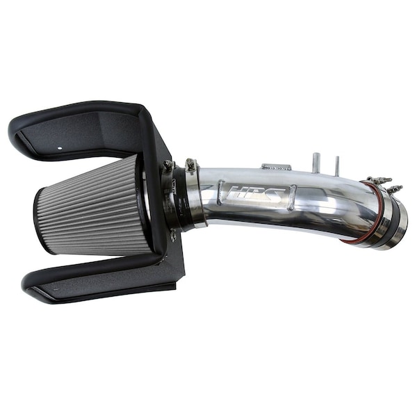Hps Performance Air Intake Kit with Heat Shield, Polished, 827-635P - main
