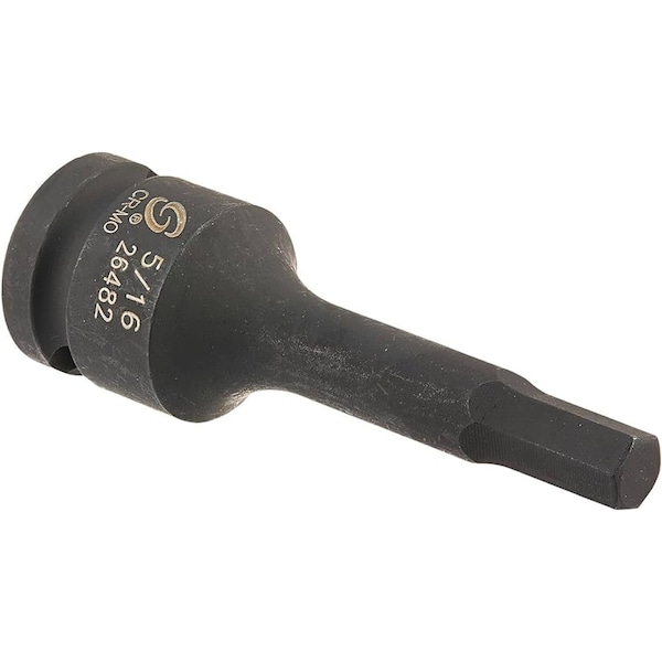 Sunex 1/2 in Drive 5/16 in Hex Impact Socket 26482 - main