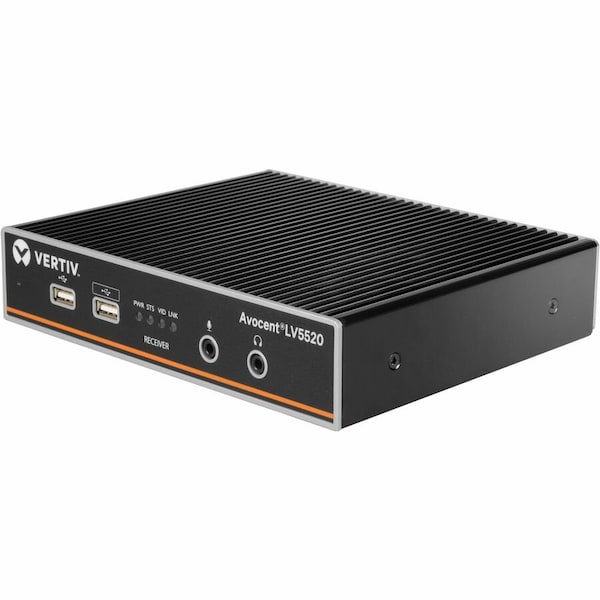 Vertiv AVOCENT LONGVIEW 5520 HIGH-PERFORMANCE KVM EXTENDER, RECEIVER, DUAL HEAD, 4K LV5520R-400 - main