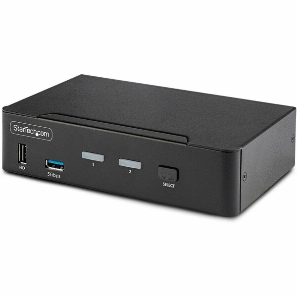Startech.Com 2-PORT DISPLAYPORT KVM SWITCH, 8K 60HZ / 4K 144HZ, SINGLE DISPLAY, DP 1.4, 2X USB 5GBPS PORTS, 4X D86A2-2-PORT-8K-KVM - main