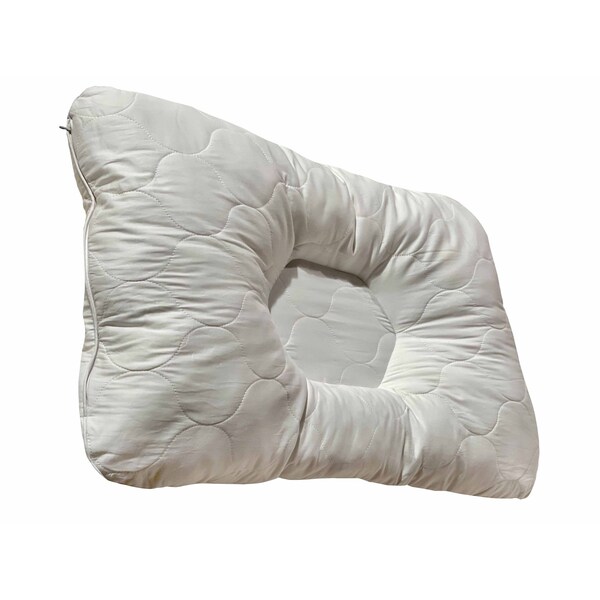 Homeroots Cotton Latex Foam And Wool Firm Hypoallergenic Queen Size Bed Pillow 551591 - main